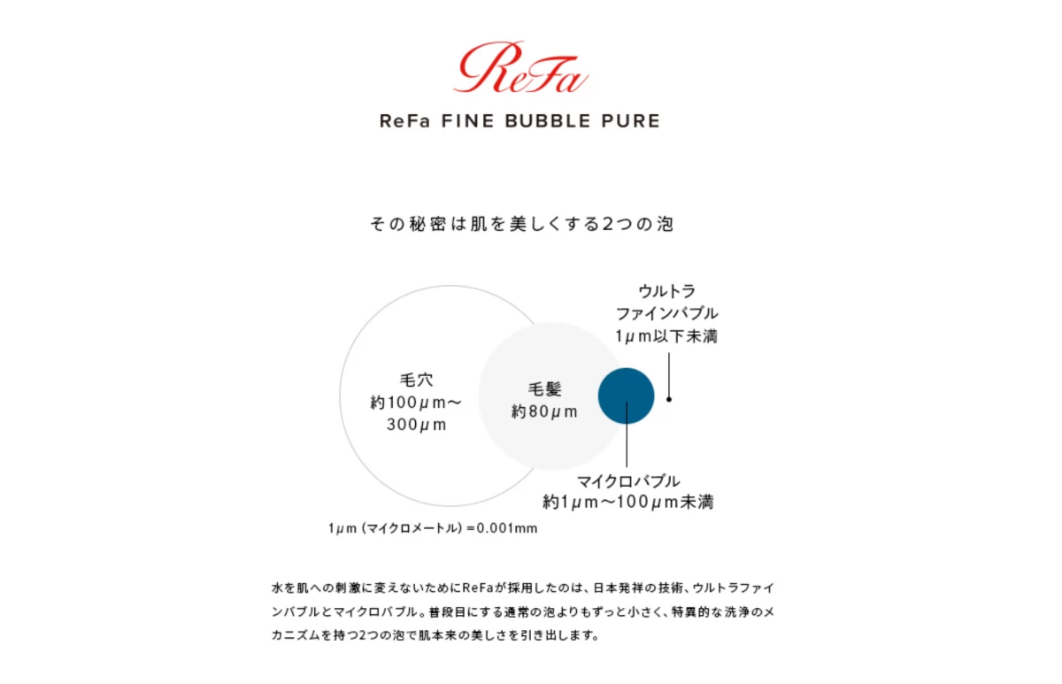 ㊶ ReFa FINE BUBBLE PURE【ヘアオイル付】